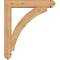 Ekena Millwork Thorton Arts and Crafts Smooth Bracket w/ Offset Brace, Western Red Cedar, 5 1/2"W x 26"D x 30"H BKT0604X26X30THR03SWR - alternate 3